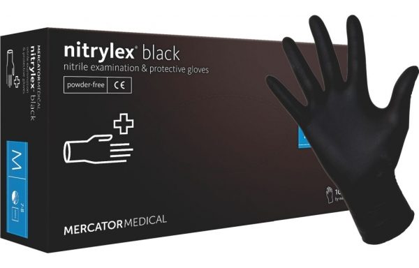Rękawice Nitrylowe NITRYLEX czarne